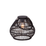 BAZA Lampe LED E27 noir H 27 cm - Ø 31 cm