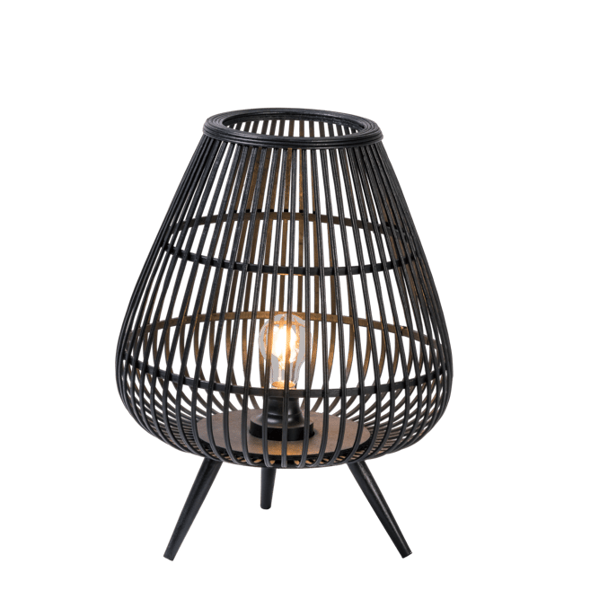 BOZA Ledlamp E27 zwart H 49 cm - Ø 37,5 cm