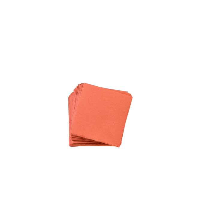 SOFT UNI Guardanapos conjunto de 50 cor-de-laranja W 19 x L 19 cm