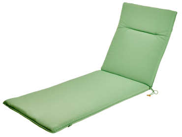 AZUR Coussin de jardin chaise longue vert H 4 x Larg. 60 x Long. 178 cm
