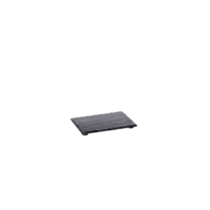 SLATE Assiette noir Larg. 14 x Long. 10 cm