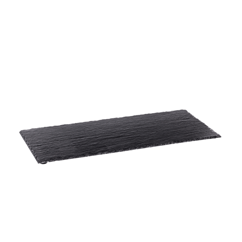 SLATE Assiette noir Larg. 40 x Long. 18 cm
