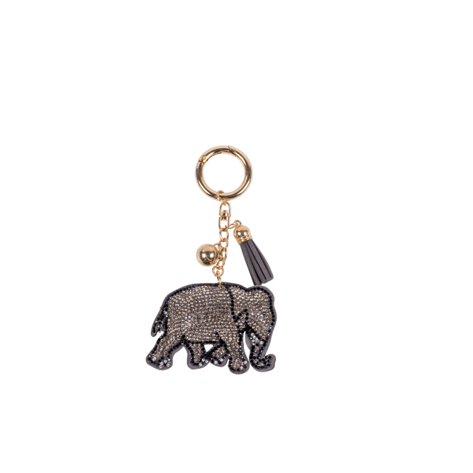 ELEPHANT Porta-chaves cinzento H 12 x W 8 cm