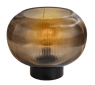VINTO Lampe de table ambre transparent H 28,5 cm - Ø 23 cm