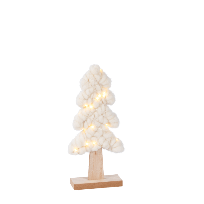 SKY Sapin décoratif avec 20 LEDs naturel H 30 x Larg. 14 x P 5 cm