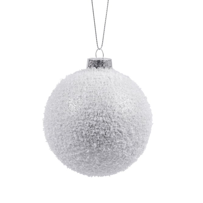 FROZEN Bola de Navidad blanco Ø 8 cm
