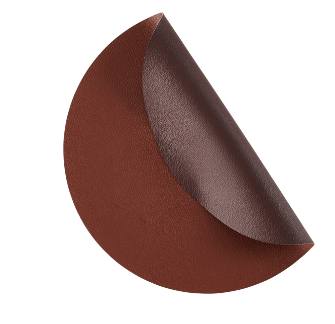 NAPPA Mantel individual marrón claro, marrón oscuro Ø 38 cm
