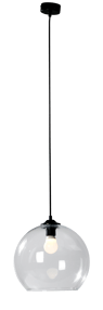 LISE Hanglamp transparant H 26 cm - Ø 30 cm