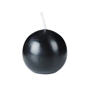 BOLA Candela sferica nero Ø 6 cm