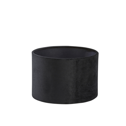 SILKE Abat-jour noir H 13,5 cm - Ø 20 cm