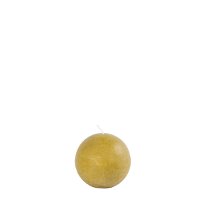 PURE RUSTIC Candela sferica verde oliva Ø 8 cm