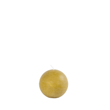 PURE RUSTIC Vela bola verde-oliva Ø 8 cm