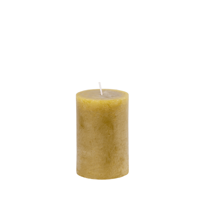 PURE RUSTIC Kerze Olivgrün H 12 cm - Ø 8 cm