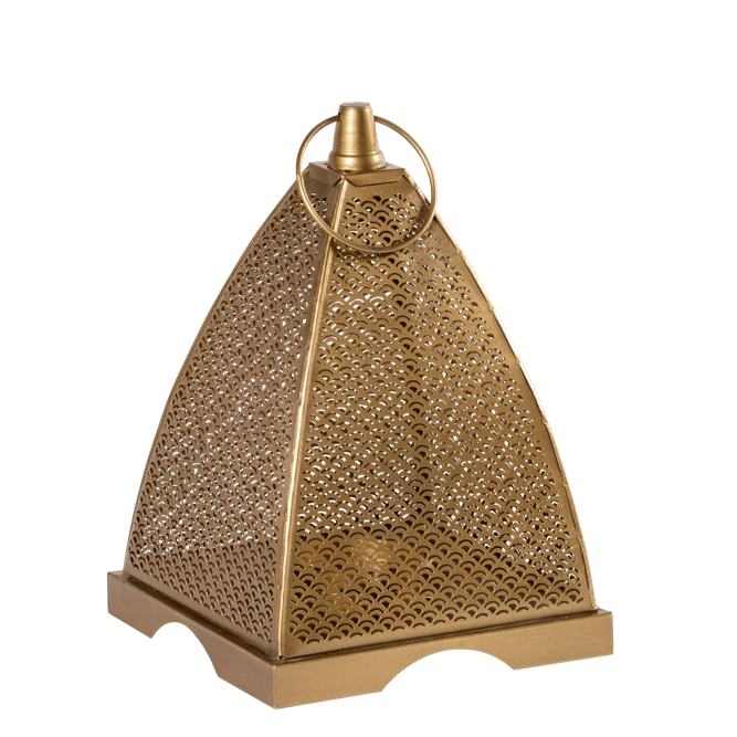 AGADIR Lanterna dourado H 30 x W 19 x D 19 cm