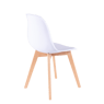 NEW MATS Chaise blanc H 85,5 x Larg. 46 x P 48 cm