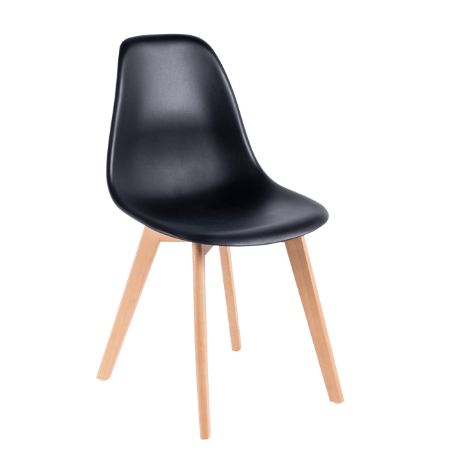 NEW MATS Cadeira preto H 85,5 x W 46 x D 48 cm