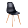 NEW MATS Chaise noir H 85,5 x Larg. 46 x P 48 cm