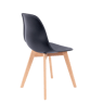 NEW MATS Chaise noir H 85,5 x Larg. 46 x P 48 cm