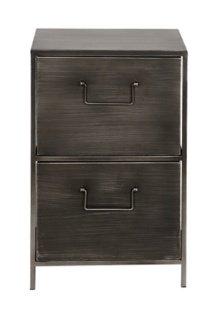 PHARMA Cassettiera 2 cassetti nero H 55,5 x W 35 x D 34 cm
