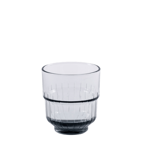 LINQ Glas grijs H 9,8 cm - Ø 8,8 cm