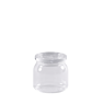 CRYSTAL  Pote útil com tampa transparente H 10 cm - Ø 9,1 cm