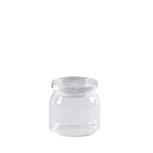 CRYSTAL  Pote útil com tampa transparente H 10 cm - Ø 9,1 cm