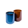 PLEZURO Mug 2 couleurs brun, bleu H 7,3 cm - Ø 7,3 cm