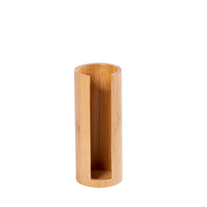 ORGANOO Boîte à coton naturel H 16,5 cm - Ø 7 cm