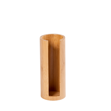 ORGANOO Boîte à coton naturel H 16,5 cm - Ø 7 cm