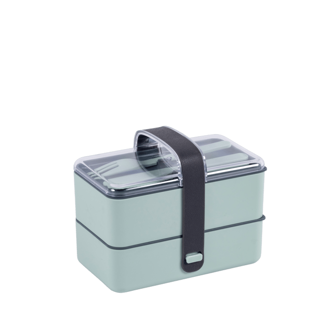 TAXUS Lunchbox mit Besteck Multicolor H 13,5 x B 17 x T 10 cm