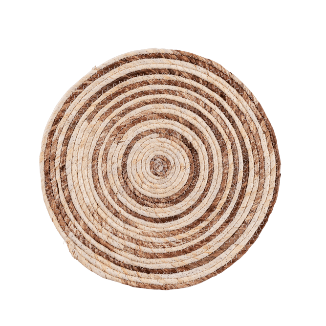 CORN Set de table brun, naturel H 1 cm - Ø 38 cm