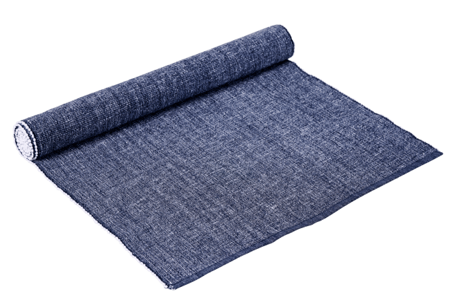 ARIBA Caminho de mesa azul W 48 x L 140 cm
