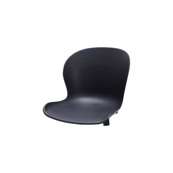 FRIDA Coque d'assise noir H 43,1 x Larg. 47,6 x P 51,6 cm