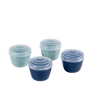 RENEW Boîtes à snack set de 2 sistema bleu clair, bleu foncé H 13,5 x Larg. 7 x P 7,5 cm