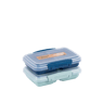 RENEW Boîte à snack avec compartiments sistema bleu clair, bleu foncé H 4 x Larg. 17 x P 11,5 cm