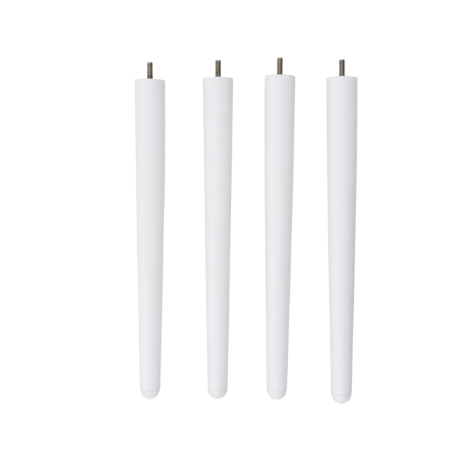 FRIDA / FRAY Set van 4 poten wit wit H 42,8 cm - Ø 3,8 cm