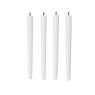 FRIDA / FRAY Set de 4 pieds blanc blanc H 42,8 cm - Ø 3,8 cm