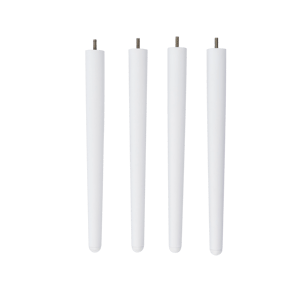 FRIDA / FRAY Set de 4 patas blanc blanco A 42,8 cm - Ø 3,8 cm