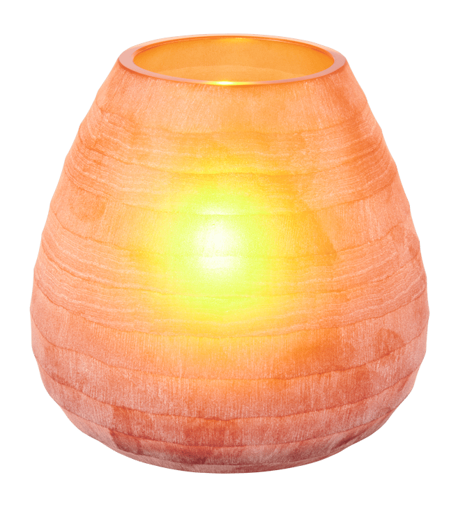 SANDY Partylight cor-de-laranja H 15 cm - Ø 15 cm