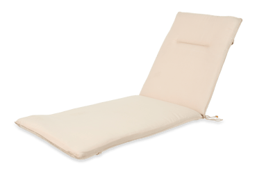 AZUR Coussin de jardin chaise longue sable H 4 x Larg. 60 x Long. 178 cm