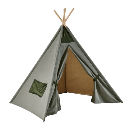 ADVENTURE Tente pour enfants brun H 140 x Larg. 130 x P 113 cm