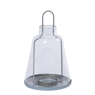 GRIGIO Lanterna transparente H 28 cm - Ø 15 cm