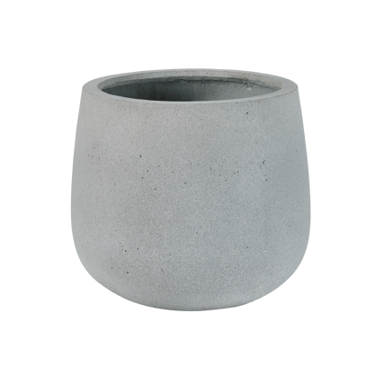 COMO Vaso da giardino grigio H 36 cm - Ø 40,5 cm