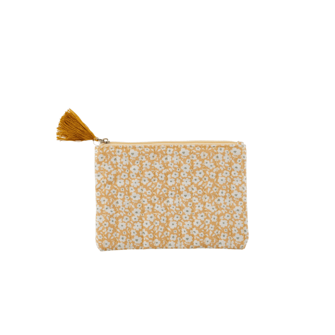 DAISY Bolsa de maquilhagem amarelo H 12 x W 18 cm