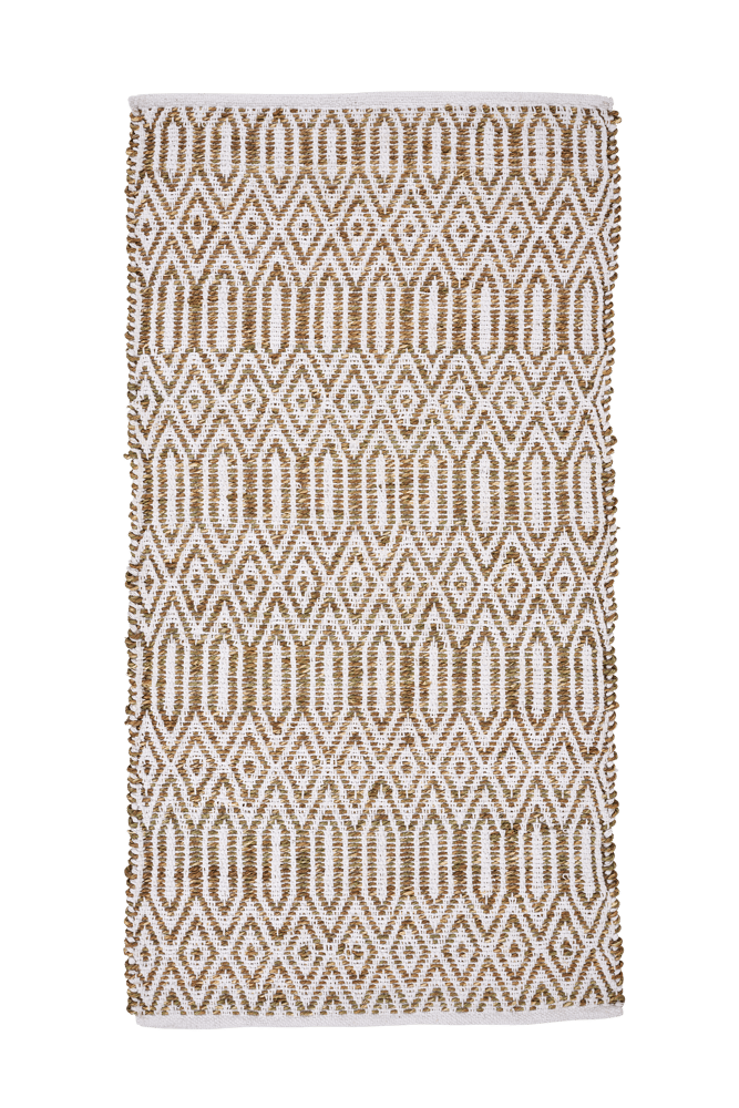MOZAMA Tapis blanc, naturel Larg. 70 x Long. 140 cm