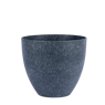 GRANITO Vaso da giardino nero H 40 cm - Ø 45 cm