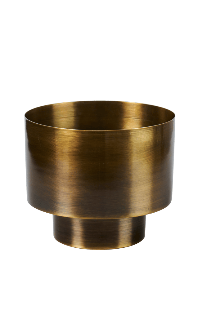 SATURN Vaso bronze H 18 cm - Ø 21 cm - Ø 14 cm