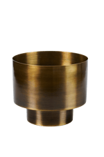 SATURN Vaso per piante bronzo H 18 cm - Ø 21 cm - Ø 14 cm