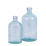 RETRO Florero botella transparente A 21,5 cm - Ø 11,5 cm