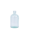 RETRO Vase bouteille transparent H 21,5 cm - Ø 11,5 cm